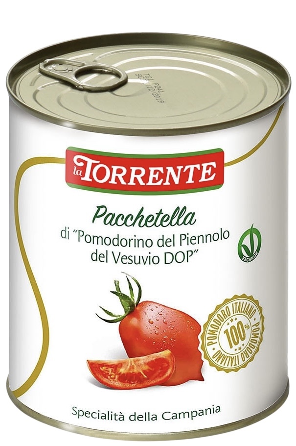 La Torrente - Pacchetelle Piennolo Cherry Tomato DOP tin 800g