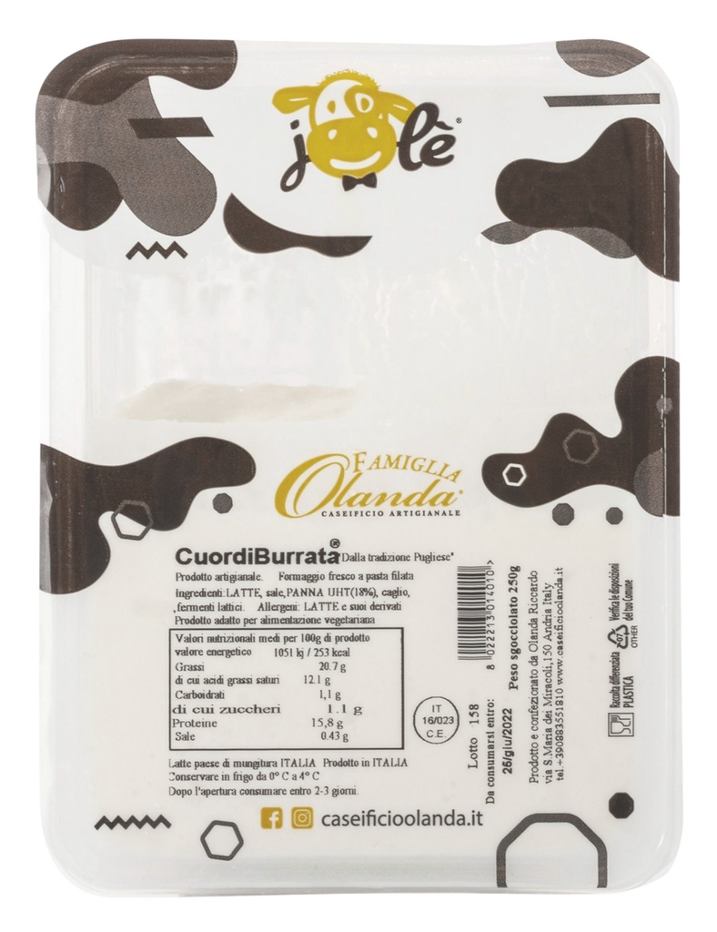 ​Caseificio Olanda - 絲綢芝士 250g