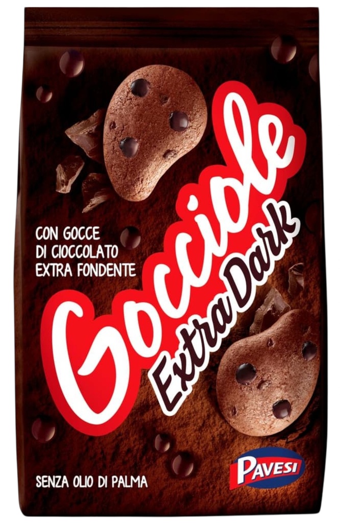 Gocciole - Extra Dark Pavesi Biscuit 400g