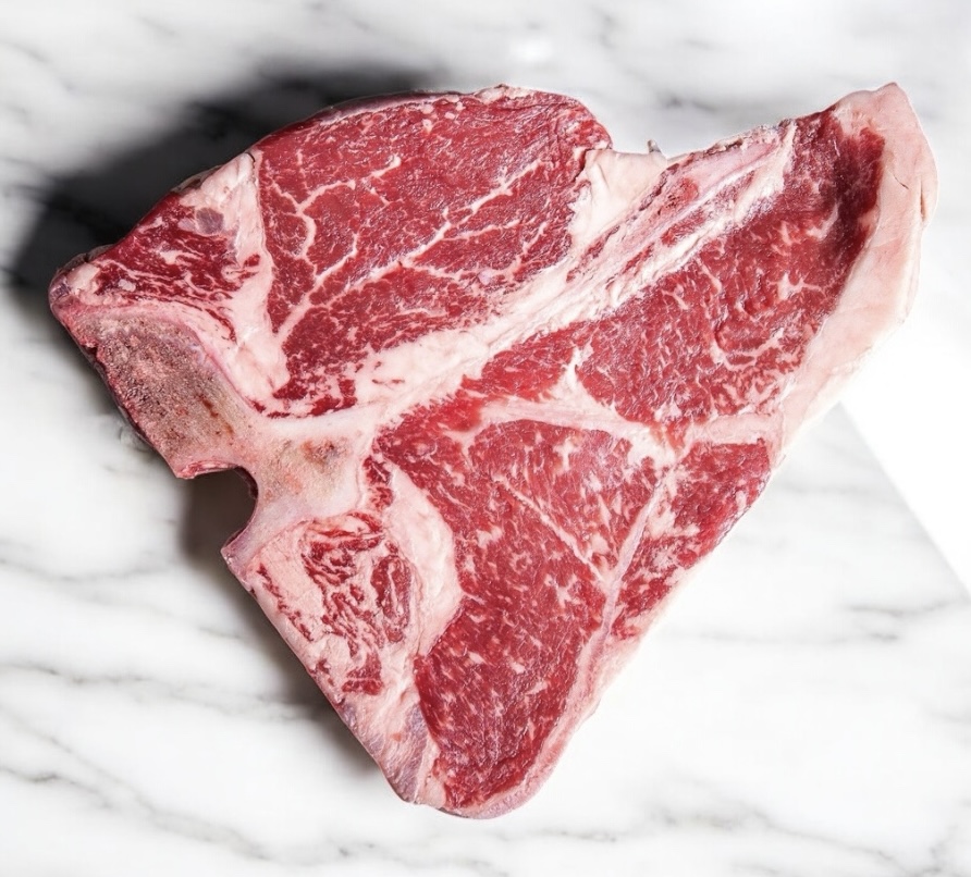 T-bone di Wagyu australiano, alimentato a cereali 800gr Approx. 