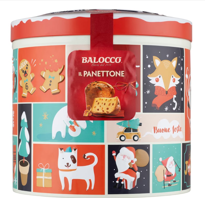Balocco - Traditional Panettone in Decorative Tin 700g