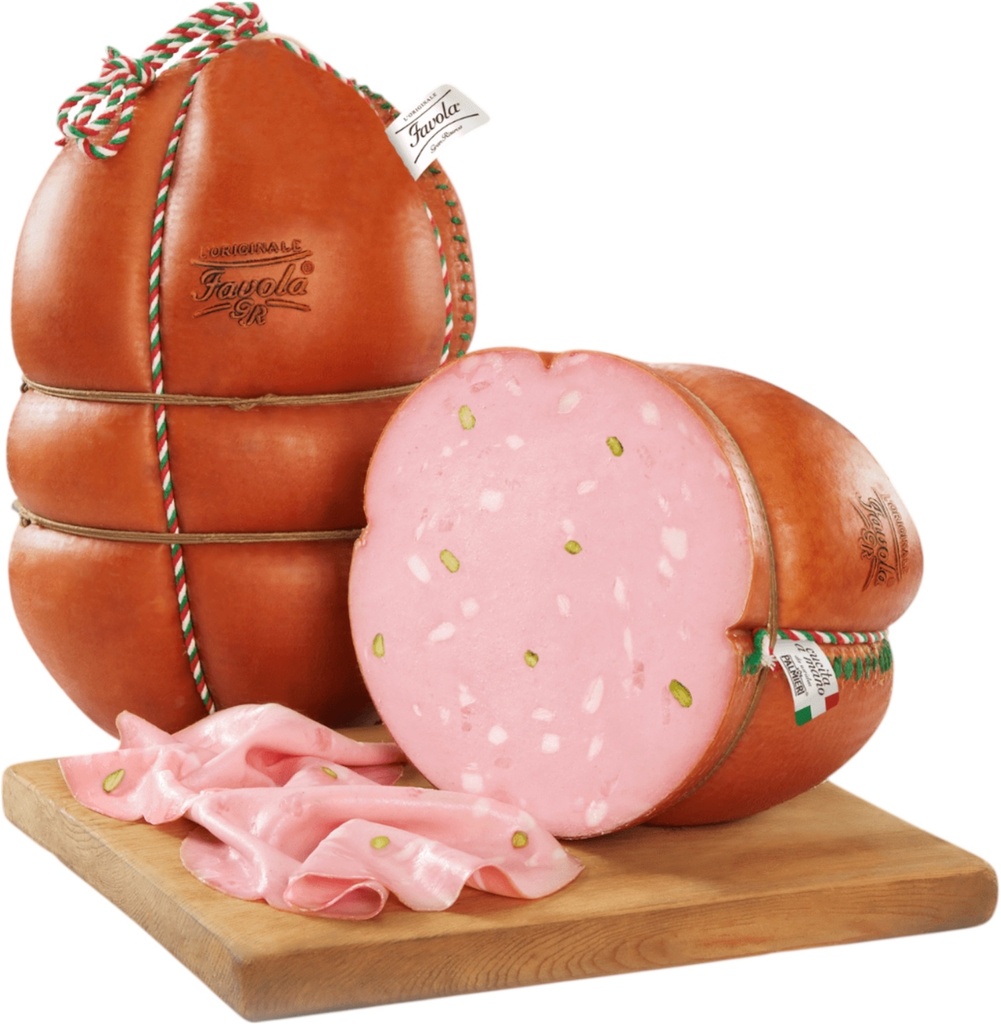 KG-Mortadella Favola in Cotenna with Pistachios 