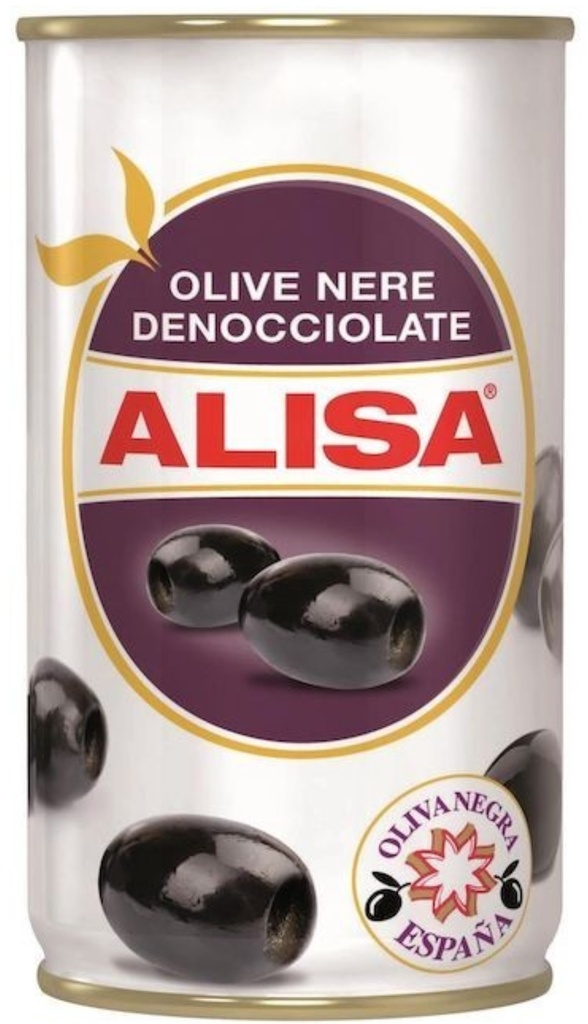 Alisa - Black Olives Pitted 150g