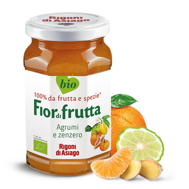 Rigoni di Asiago Fiordifrutta - Crema Spalmabile Bio Agrumi e Zenzero 330g