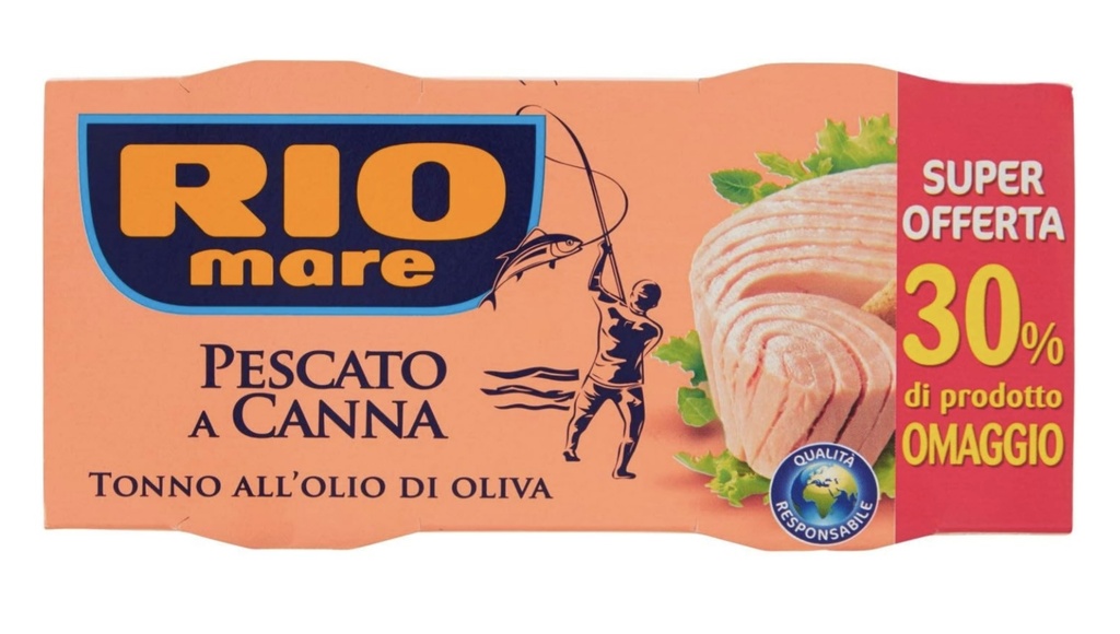 Rio Mare - Tuna in Olive Oil Fished in Cane 橄欖油浸吞拿魚 80g x 2