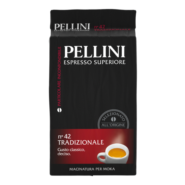 Pellini - Traditional N°42 Ground Coffee for Moka 傳統烘焙摩卡研磨咖啡 250g