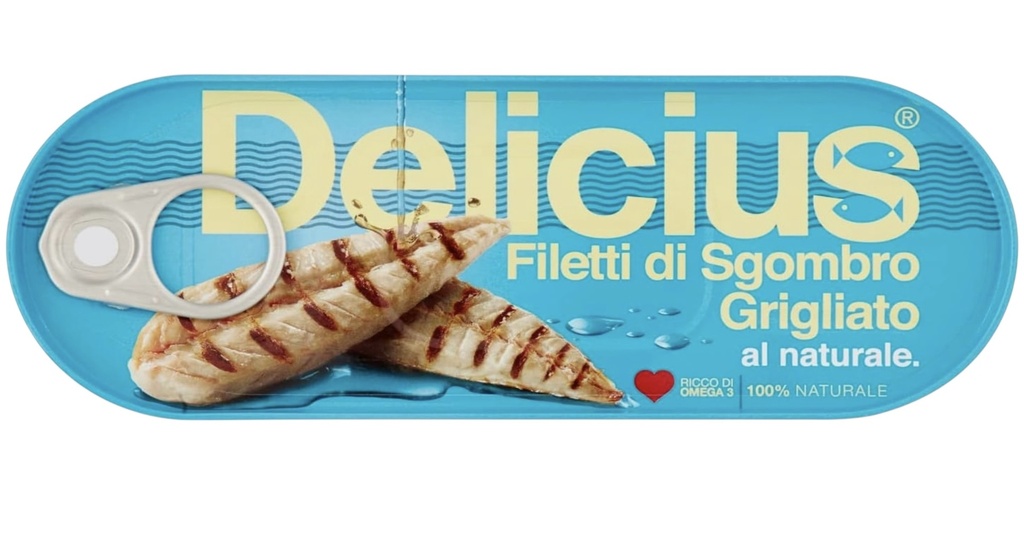 Delicius - Mackerel Fillets in Brine 110g