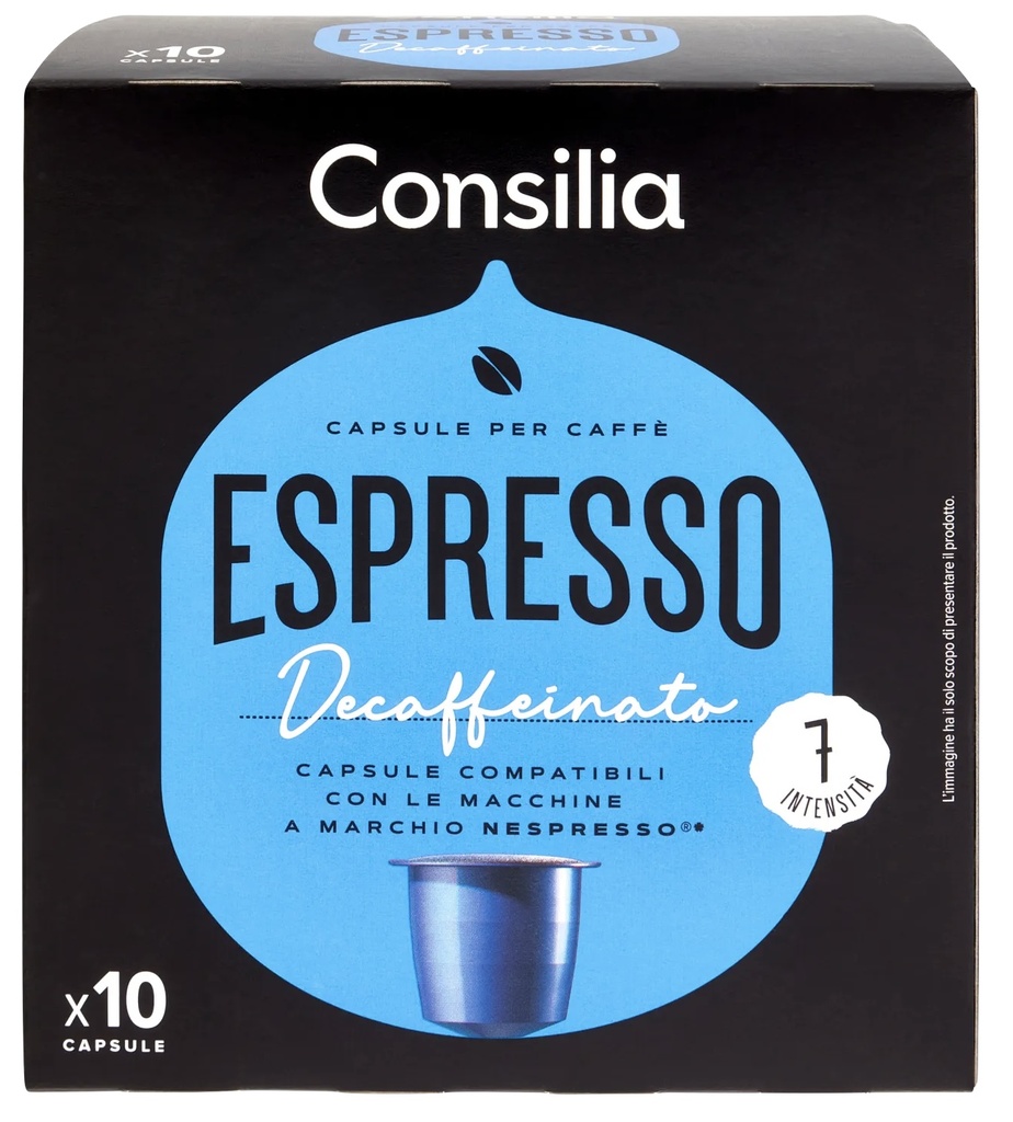 Consilia - Caffe’ Decaffeinato Nespresso 10 Capsules