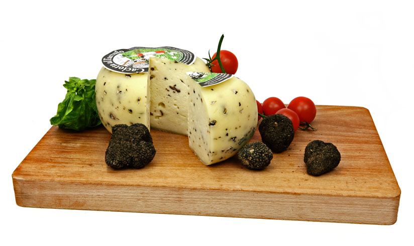 De Remigis - Cow & Sheeps Caciotta Cheese with Black Truffle 意大利牛奶羊奶混合松露芝士