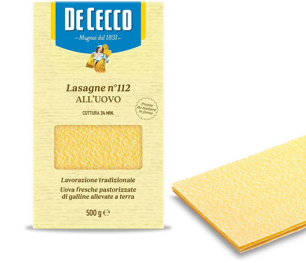 De Cecco - Egg Lasagna Sheets N°112 意大利雞蛋千層麵皮 500g