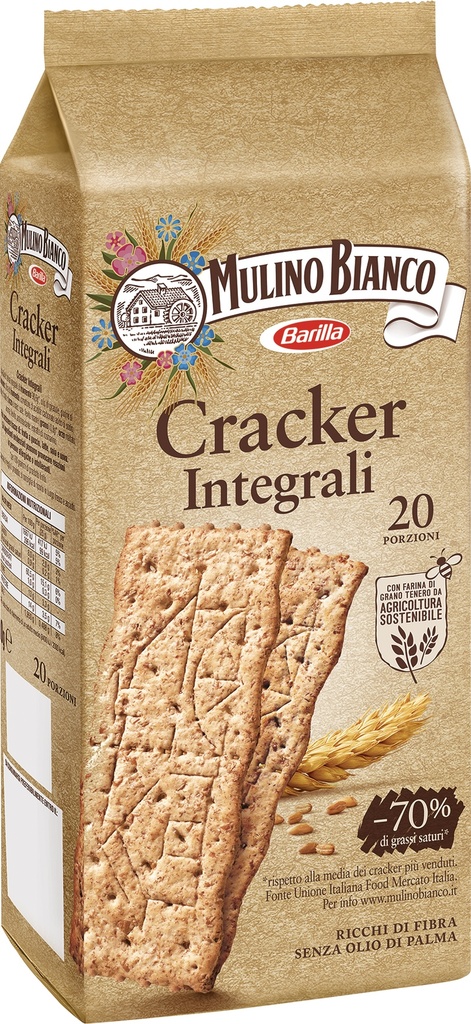 Mulino Bianco - Whole Wheat Crackers 全麥餅乾 500g