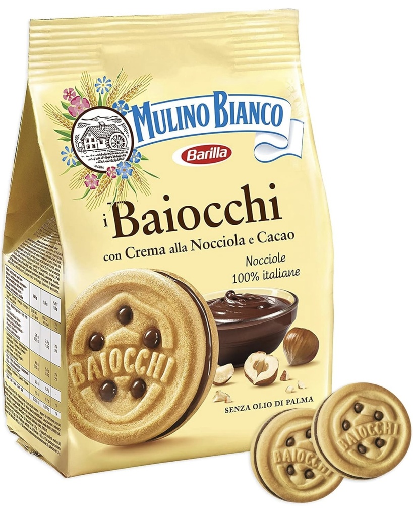 Mulino Bianco - Baiocchi, Biscotti alla Nocciole 260g