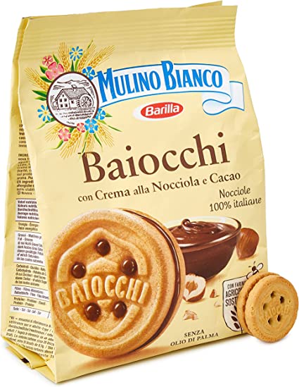 Mulino Bianco - Baiocchi, Hazelnuts Biscuits 奶油榛子可可餅乾 260g