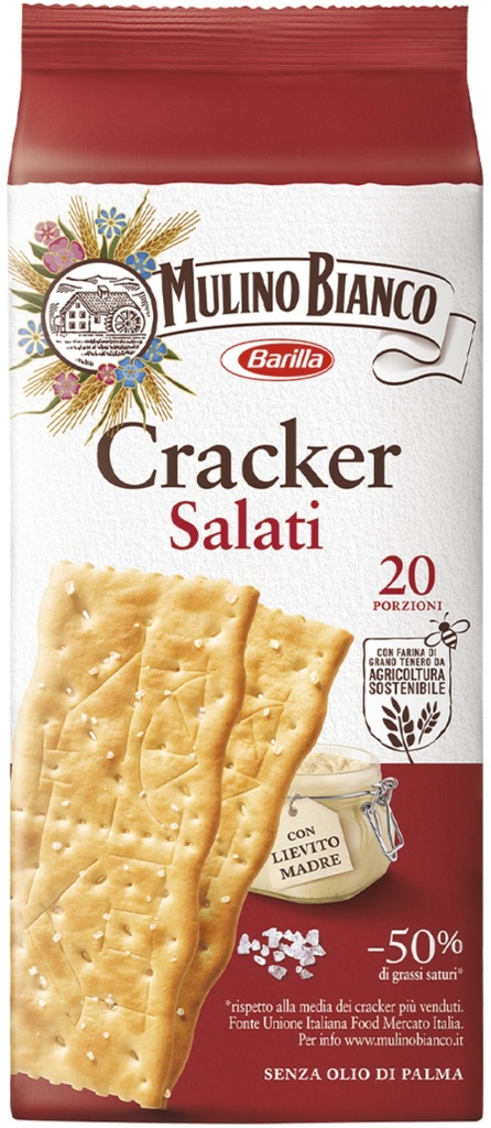 Mulino Bianco - Crackers with Rock Salt 岩鹽餅乾 500g