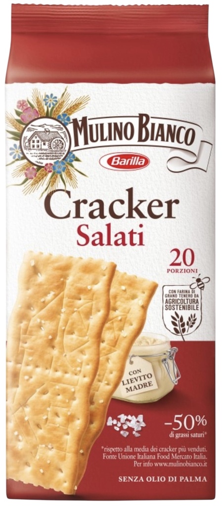 Mulino Bianco - Crackers with Rock Salt 500g
