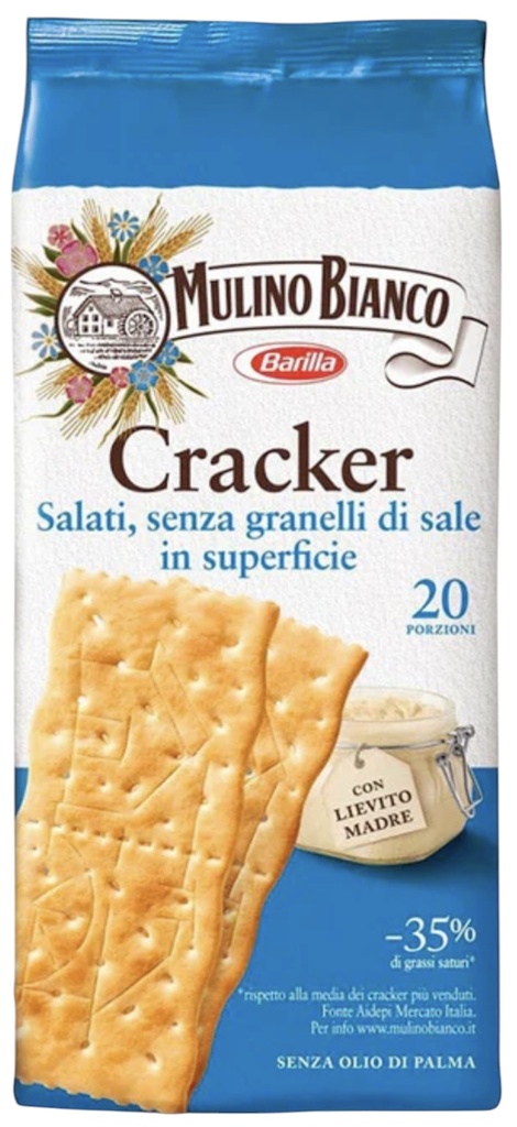 Mulino Bianco - Crackers without Rock Salt 無鹽餅乾 500g