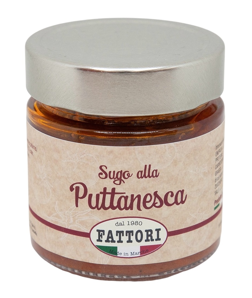Fattori - Puttanesca Sauce Gluten Free 無麩質意式煙花女麵醬 185g
