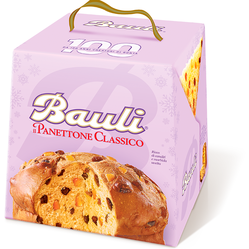 Bauli - Panettone 意大利傳統聖誕蛋糕蜜餞橙皮及提子 1Kg