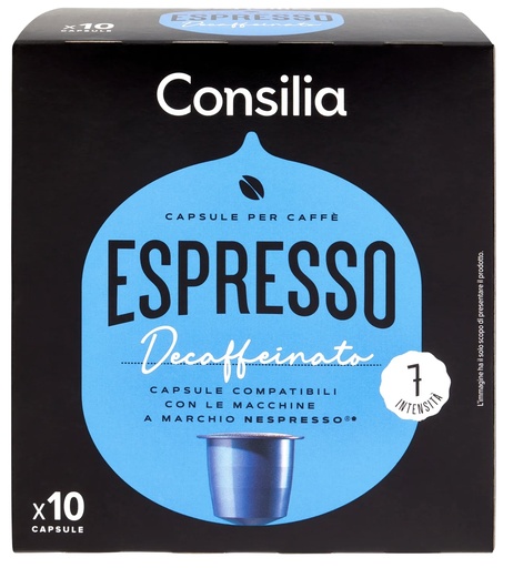 [34274] Consilia - Caffe’ Decaffeinato Nespresso 10 Capsules