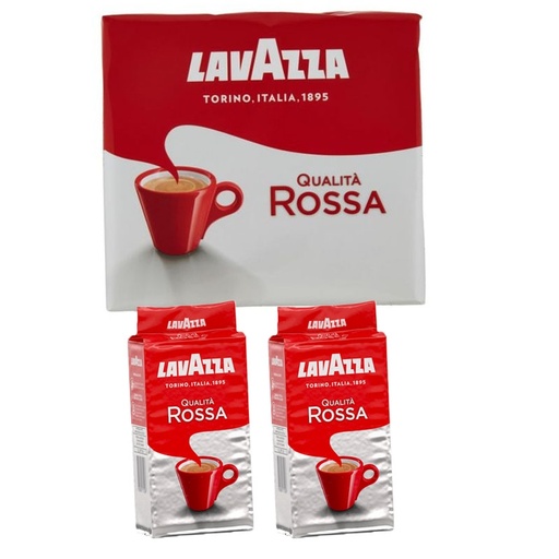 [37036] LavAzza - Ground Coffee Red 250g x 2 Packs