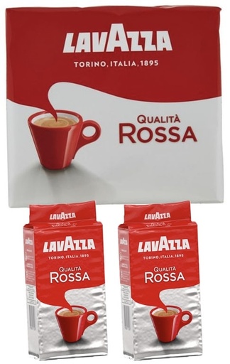 [37036] LavAzza - Ground Coffee Red 250g x 2 Packs