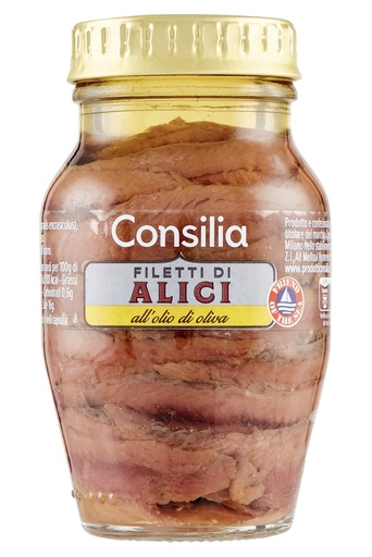 [417709] Consilia - Anchovies Fillets in Olive Oil 156g