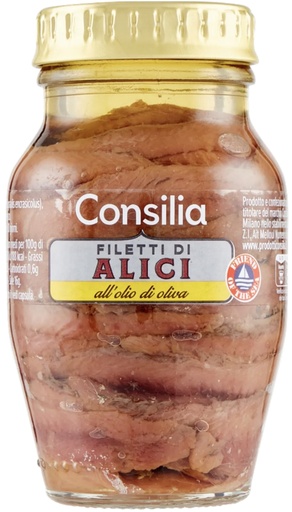 [417709] Consilia - Filetti di Acciughe in Olio d'Oliva 156g