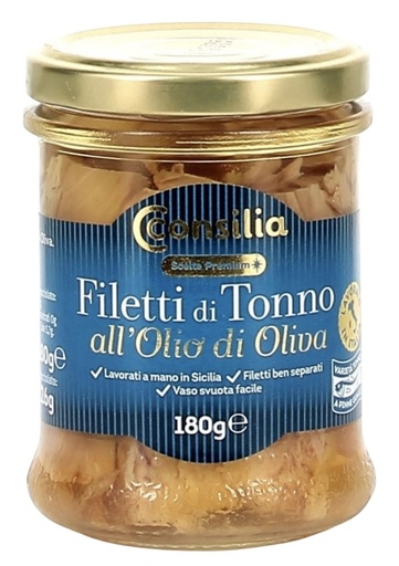 [417741] Consilia - Filetti di Tonno in Olio d'Oliva 180g