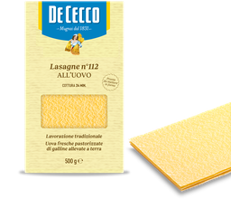 [437996] De Cecco - Egg Lasagna Sheets N°112 雞蛋千層麵皮 500g