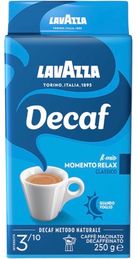 [63057] LavAzza - Decaffeinated Ground Coffee 無咖啡因咖啡粉 250g