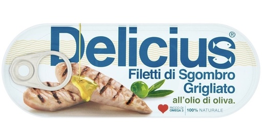 [067801] Delicius - Mackerel Fillets in Olive Oil 橄欖油浸鯖魚 125g