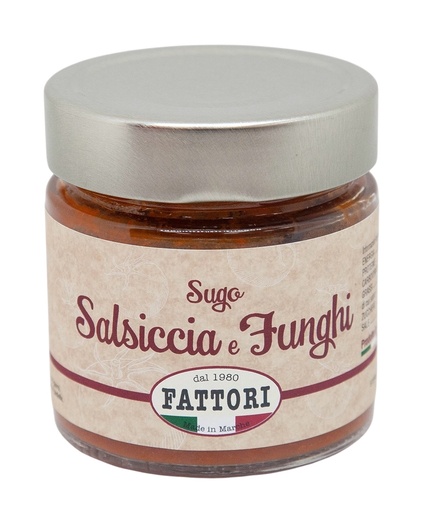 [FCPS14] Fattori - Sausage Mushroom Sauce Gluten Free 無麩質意式香腸蘑菇番茄醬 185g