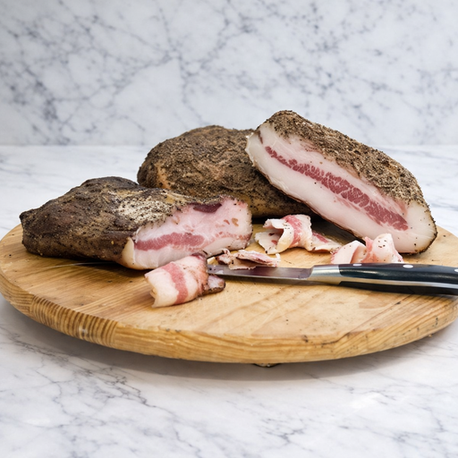 [HQF-OL-GUA-030] Guanciale Cured Meat from Pork Cheeks 650g