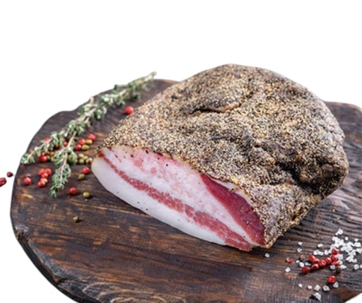 [HQF-OL-GUA-030] Guanciale Cured Meat from Pork Cheeks 650g
