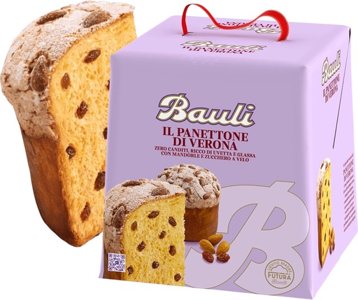 [276568] Bauli - Panettone Verona with raisins, no Candied Fruits 1Kg