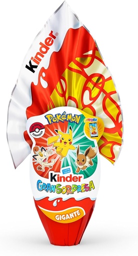 [G8554599_M] Ferrero - Kinder Easter Egg T6 GranSorpresa Gigante Pokemon Gr. 320