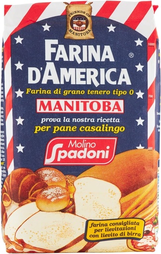 [40915] Spadoni - Manitoba Type “0” Soft Wheat Flour 1Kg