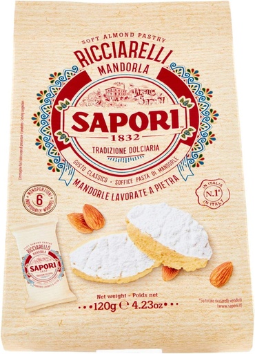 [313098] Sapori - Ricciarelli Almond Cookies Box 120g 