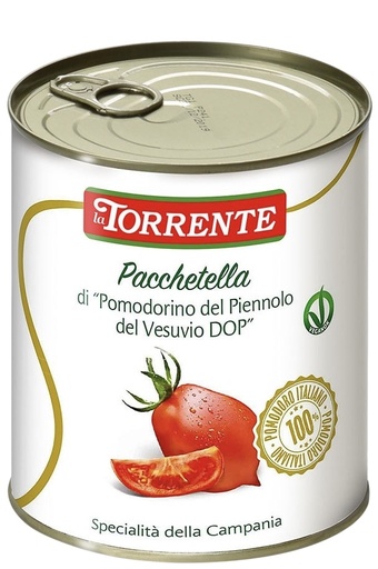 [967784] La Torrente - Pacchetelle Piennolo Cherry Tomato DOP tin 800g