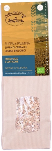 [ZU0101] Mulino Val D'Orcia - Zuppa di Palmina, Zuppa di cereali e legumi biologici 350g