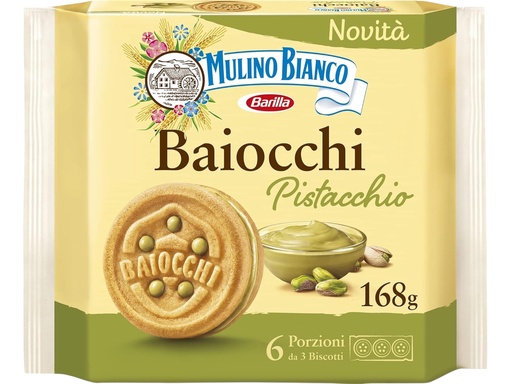 [573222] Mulino Bianco - Baiocchi, Pistachios Biscuits 168g 