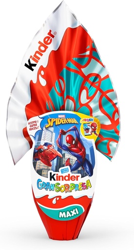 [G8554597_M1] Ferrero - Kinder Easter Egg T4.5 GranSorpresa Maxi Spider-Man Gr. 220