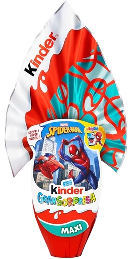 [G8554597_M1] Ferrero - Kinder Easter Egg T4.5 GranSorpresa Maxi Spider-Man Gr. 220