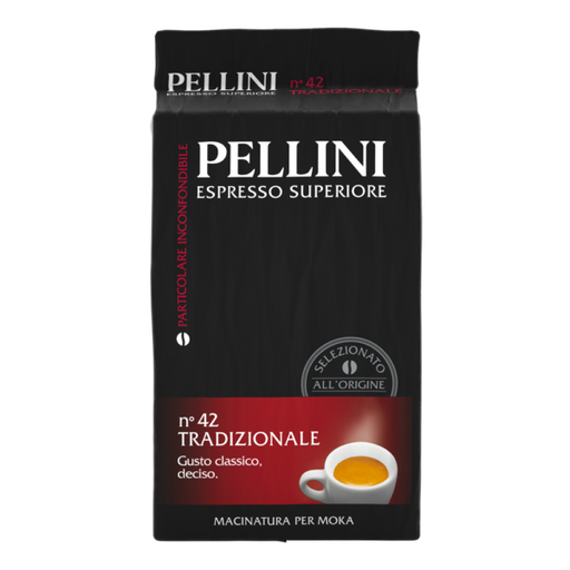 [621471] Pellini - Traditional N°42 Ground Coffee for Moka 傳統烘焙摩卡研磨咖啡 250g