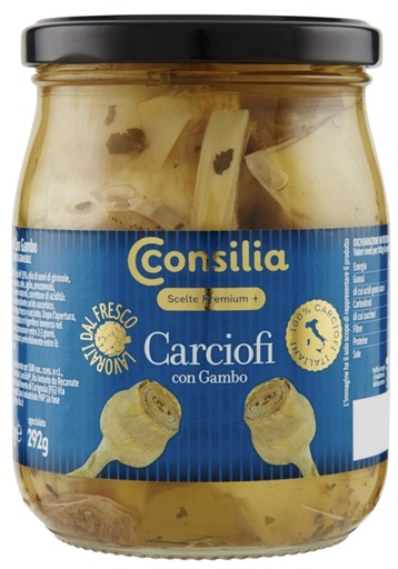 [229486] Consilia - Carciofi con Gambo 580g