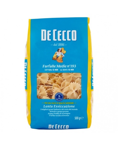 [288027] De Cecco - Farfalle N°93 意大利蝴蝶粉 500g