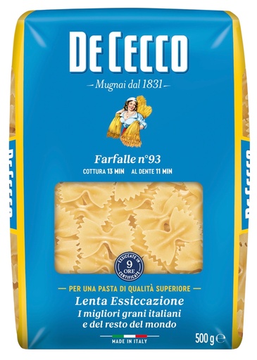 [288027] De Cecco - Farfalle N°93 500g